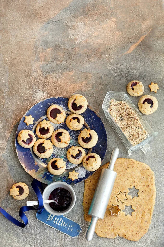 Strawberry Jam Butter Cookies